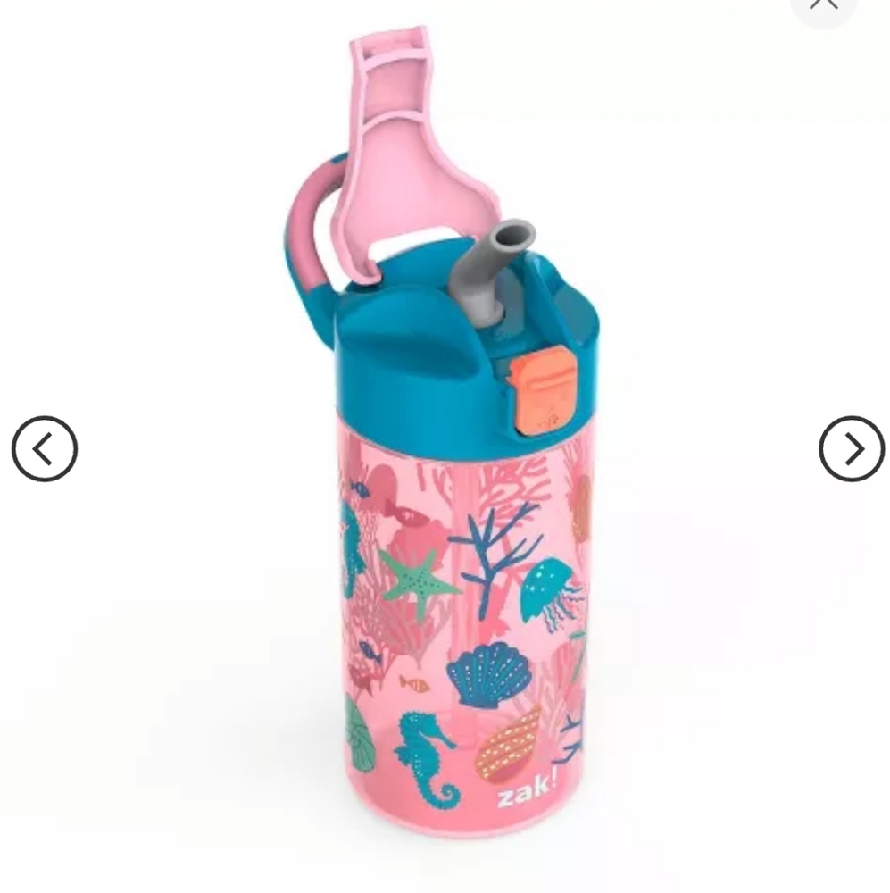 18oz zak drink bottle with handle and straw New , sea life design